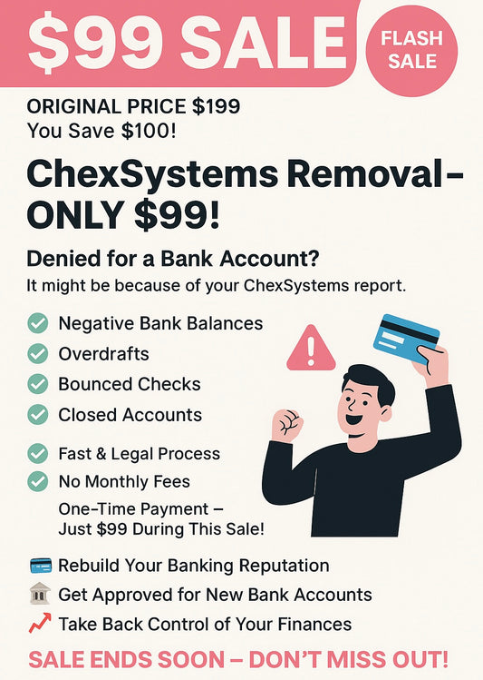 Chexsytems Removal