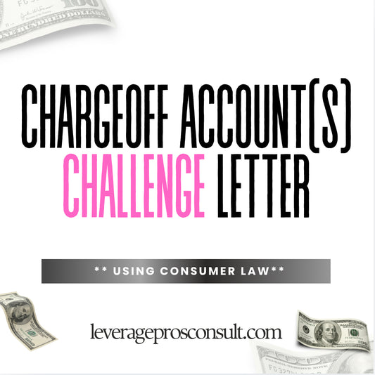 Charged Off Account(s) Challenge Letters